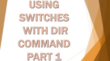 USING SWITCHES WITH DIR COMMAND PART 1, DOS | Computer Matric 9th Chapter 7 | Urdu | Enhance Skills