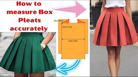 How to measure and calculate Box Pleats accurately. Beginner