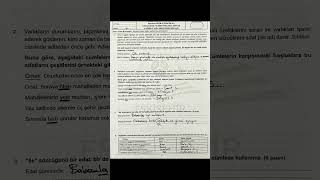 6. Sınıf - Türkçe 2. Dönem 2. Yazılı Hocanın En Sevdiği Sorular Burada