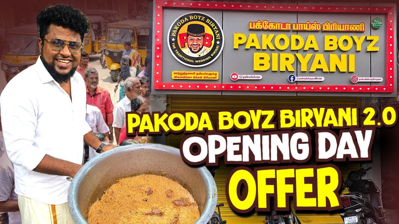 Pakoda Boyz Biryani 2.0 Opening Day & New Year OFFER | Tamil Food Review