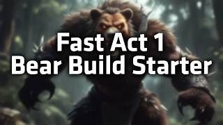 POE 2 - Act 1 Furious Slam Bear Build in 3 Minutes - Boss Showcase/Build