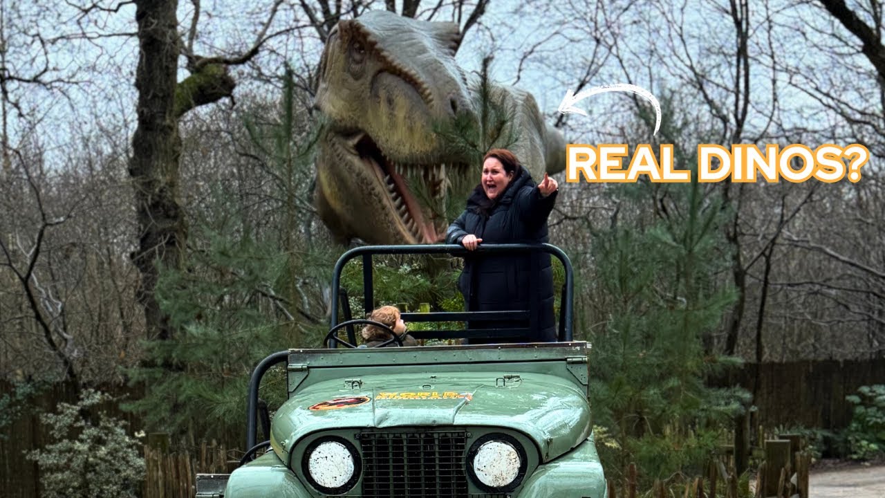 We found REAL DINOSAURS at Hertfordshire Zoo 🦖 Family Day Out