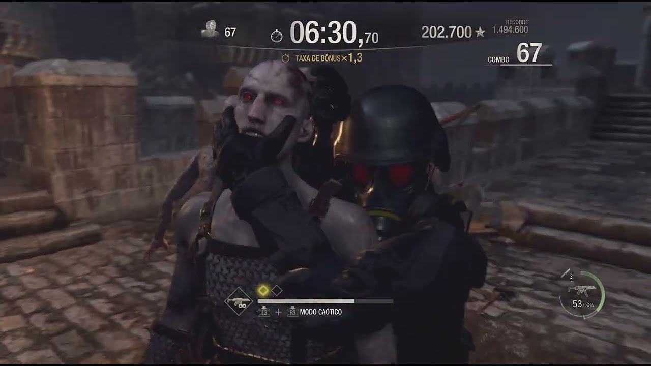 Absolut Hunk, RE4 Remake Mercenários ,Rank s++ ( Castelo )