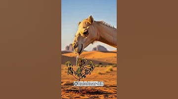 A Camel saved a apple plant from drying out by watering it #ai #tree #save #water