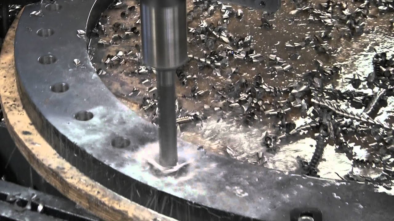 AKDRILL 1APD 2000x6000 Plate Drilling Machine Flange Drilling Test