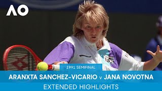 Arantxa Sanchez-Vicario v Jana Novotna Extended Highlights | Australian Open 1991 Semifinal