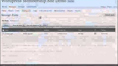 Create A Membership Site With Wordpress - Part 3.flv