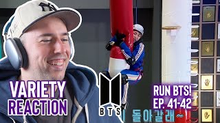 BTS Reaction - Post Dive Variety - Run BTS! (Ep 41 & 42)