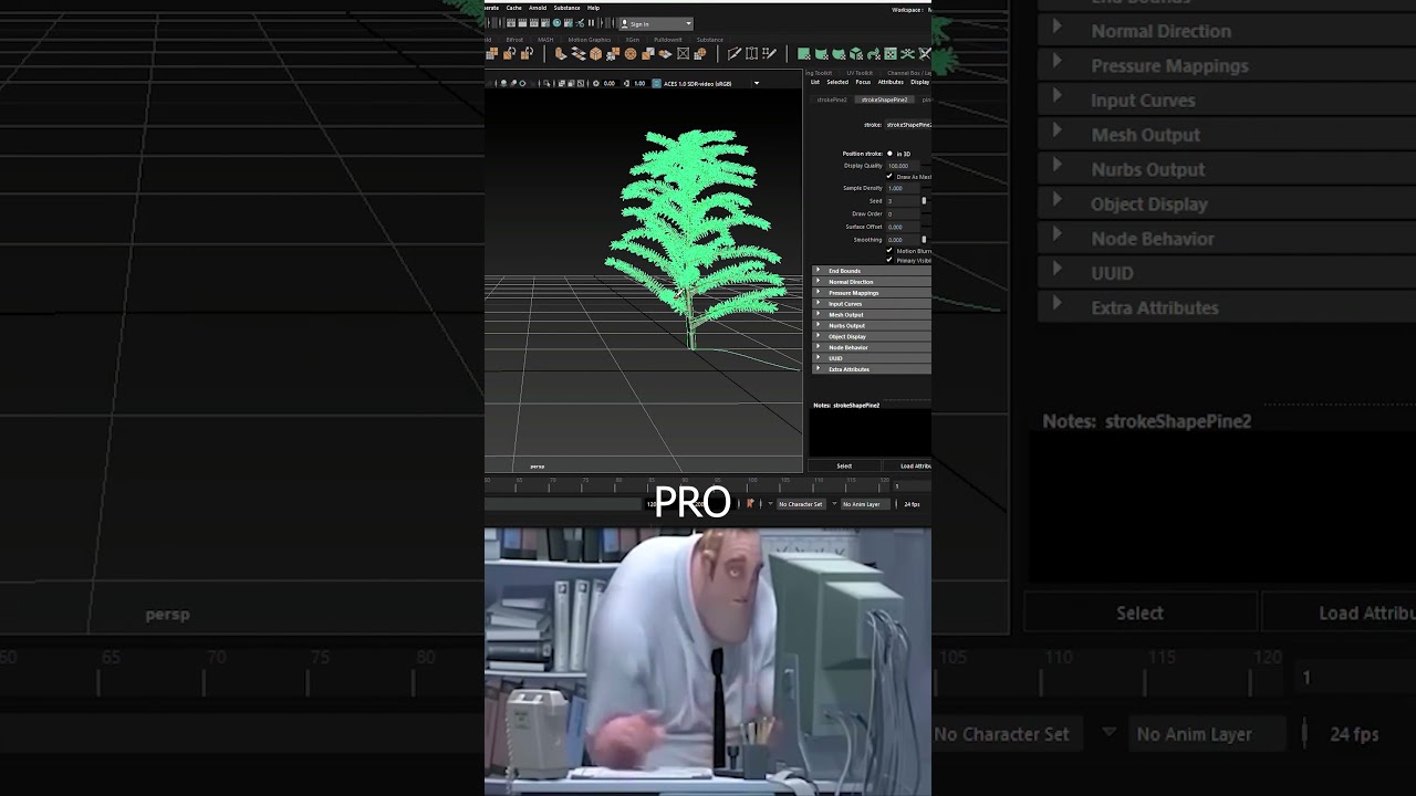 Model a Realistic Tree in Seconds Using Maya Paint Effects! 🌳 