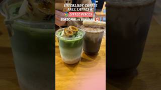 Interlude Coffee Fall Lattes at Little Pisces Seasonal Drinks in Burnaby, BC Canada 🇨🇦