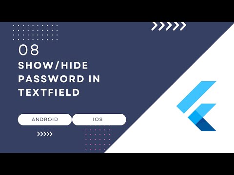 How to Show and Hide the Password in the Textfield in Flutter