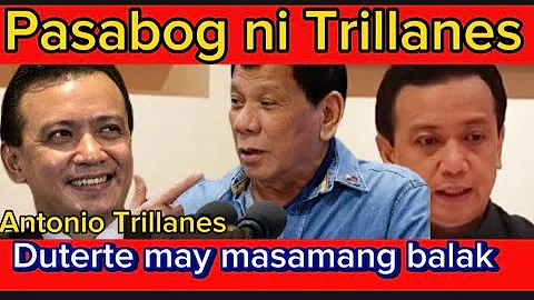 OMG TRILLANES MAY PASABOG MASAMANG BALAK NI DUTERTE NABUNYAG