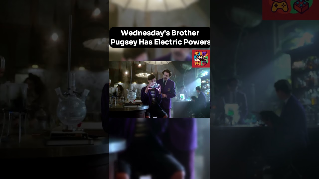 Pugsley Has Electric Powers Now?! ⚡😱 | Wednesday Remix