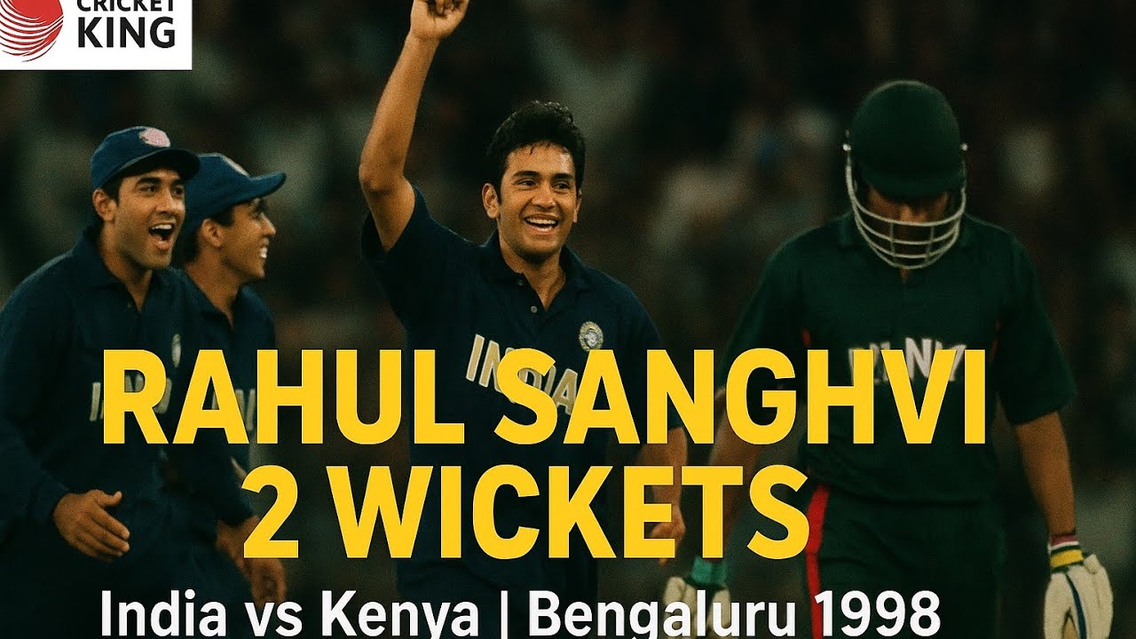 Rahul Sanghvi 2 Wickets vs Kenya in Bengaluru | Coca Cola Cup in India 1998