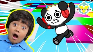 RYAN THROWS A BLOCK PARTY IN ROBLOX! Let's Play Roblox Block Party with Combo Panda