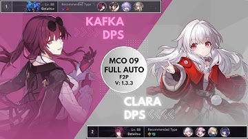 KAFKA and CLARA SOLO DPS FULL AUTO ft. Double Sustain MOC 09 V 1.3.3 - Honkai Star Rail