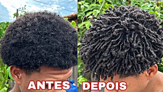 COMO CACHEAR CABELO CRESPO CURTO 4C EM 5 MINUTOS | transformei o cabelo crespo de um inscrito