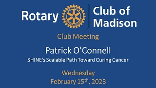Rotary Club of Madison February 15, 2023 Guest Speaker Patrick OConnell
Rotary Club of Madison February 15th
Guest Speaker: Patrick OConnell
Guest Speakers Presentation Starts at 22:26
Patrick OConnell, Vice President of Marketing & Communications for SHINE Technologies on how this southern Wisconsin startup is preparing to make an incredible difference in patients’ lives through nuclear medicine and its fusion technology.
Visit our Club Website
www.rotarymadison.org
Subscribe to our YouTube Channel
www.youtube.com/user/rotaryclubofmadison
Follow us on Facebook
www.facebook.com/RotaryClubofMadison Rotary Club of Madison February 15, 2023 Guest Speaker Patrick OConnell