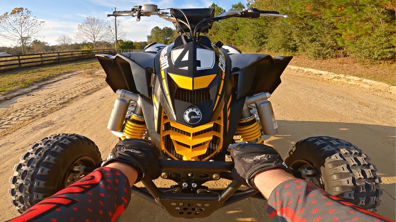 CanAm DS450 Hitting the Rev Limiter Long and Hard on Holeshots! YouTube