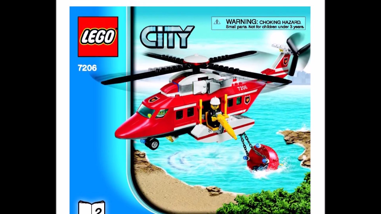 LEGO City Fire Helicopter 7206 Instructions DIY Book 2 YouTube lego-city-fire-helicopter-7206-instructions-diy-book-2-youtube
