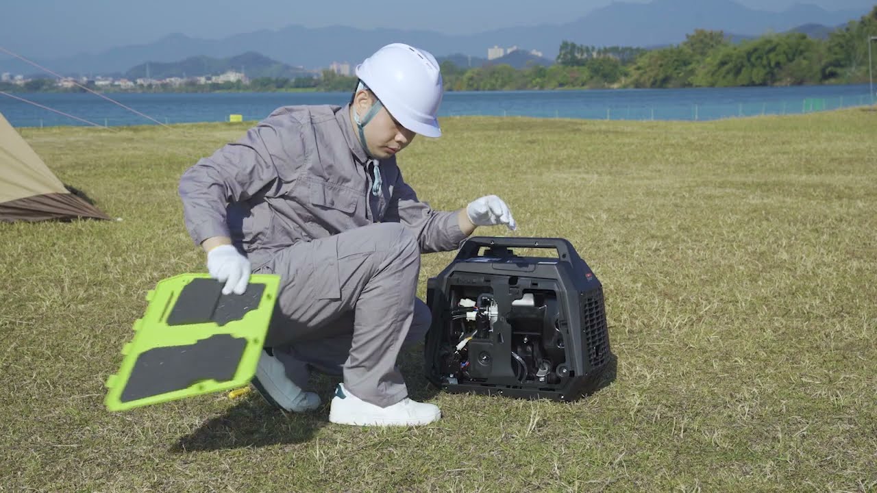 EENOURインバーター発電機DK1800iAの使い方 - YouTube