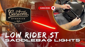 Softail Low Rider ST Saddlebag Lights Installation Video