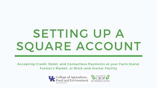 Setting Up A Square Account