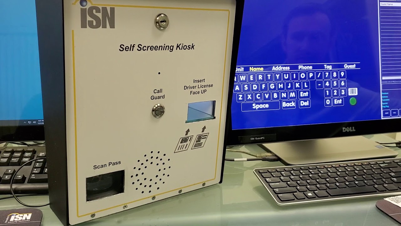 Kiosk with Audio, Qr code and DL scanner - YouTube