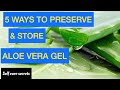 5 ways to Preserve Aloe Vera Gel at home for long time | How to Store Aloe Leaf