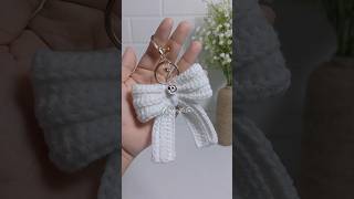 Gantungan Kunci Pita Rajut | Crochet Bow Keychain
