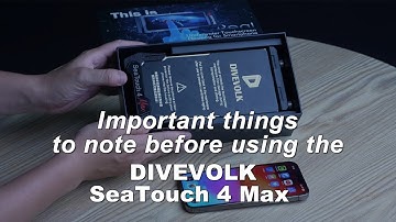 Important things to note before using the DIVEVOLK SeaTouch 4 Max underwater touchscreen housing