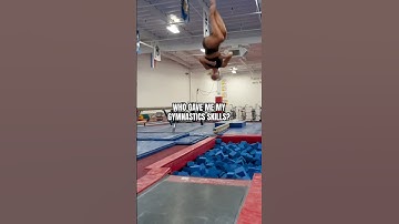 WHO GAVE ME MY GYMNASTICS SKILLS? #shorts