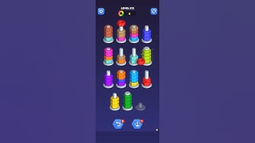 Nut sort - color puzzle game by kiwi fun level 372