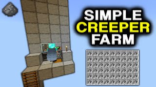 Easy 1.20 Creeper Farm in Minecraft Bedrock (MCPE/Xbox/PS/Switch/PC)‏