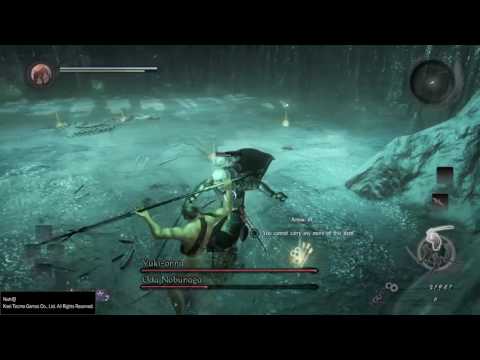 Nioh - Oda Nobunaga and Yuki-Onna at Level 1 No Dodging/Rolling/Blocking Flawless Kill