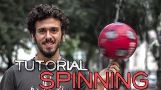 Como girar uma bola no dedo - How to spin a ball on your finger / spinning tutorial