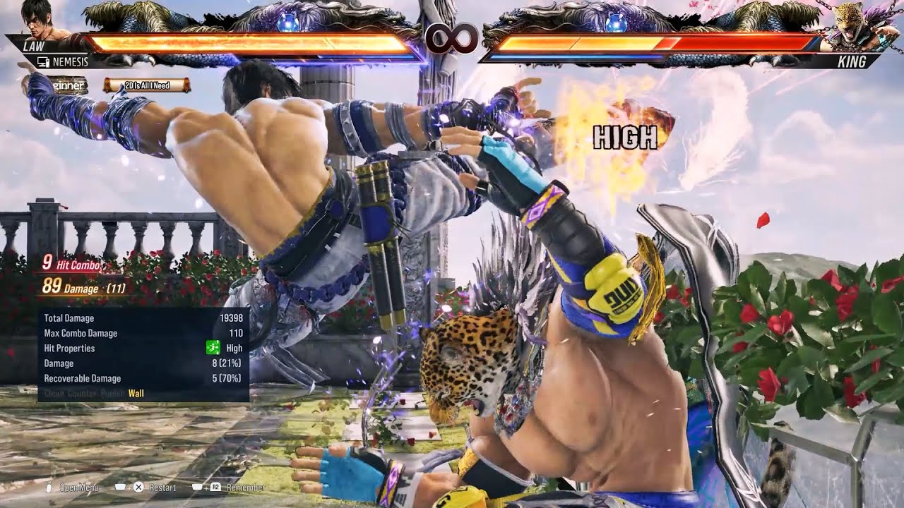 Law Ultra Hard 21 Hit 127 Damage Combo