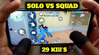 SOLO VS SQUAD 3finger Handcame gameplay 🔥 120hz 60fps smoothaf display 📱🖥️