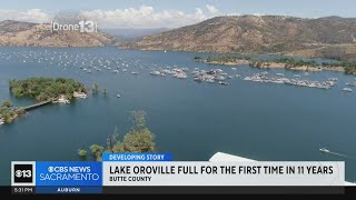 Lake Oroville hits 100% capacity, houseboats back on water in time for summer