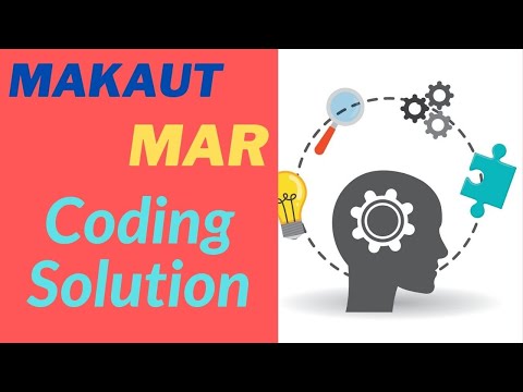 #MAKAUT MAR ||  Coding Solution || Special Lockdown Activity