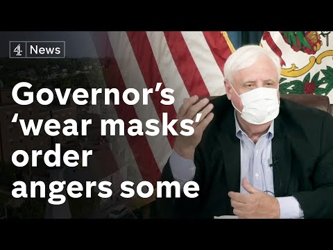 US governor’s ‘wear masks indoors’ order angers some on civil liberties grounds