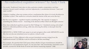 Unit 9: Embodied Cognition