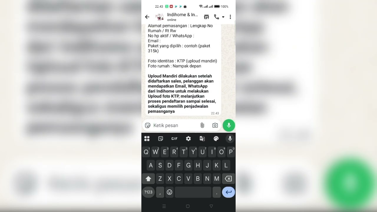 Cara Daftar Pemasangan Indihome & Indibiz Melalui Marketing Resmi.