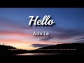 Adele   Hello Lyrics Video