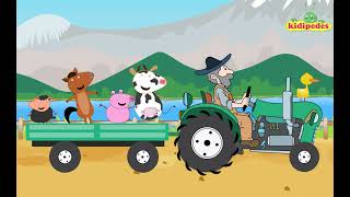 Old Macdonald Nursery Rhyme For Children | Farm Animals Song | Baby Rhymes | Kindergarten Songs