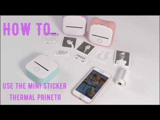 Memoking Label Makers, Phomemo T02 Mini Portable Small Printer