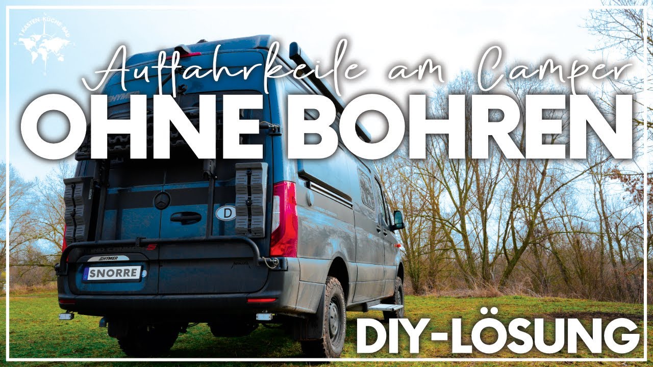 Auffahrkeile OHNE Bohren anbringen I DIY Lösung MAGNETHALTER für Gegenstände am Kastenwagen & Camper