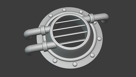BLENDER 2.8: Modeling a SciFi Air Vent for Subway Scene: Part 1