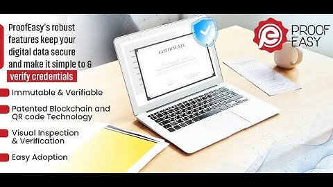 ProofEasy - Verifiable Credentials/Digital Certificates Solution