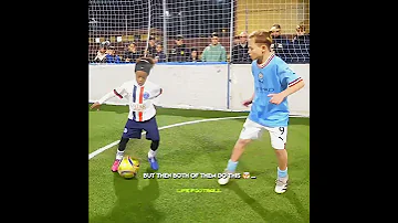 Mini Ronaldinho Plays Against Kid Haaland Shorts Football Soccer 